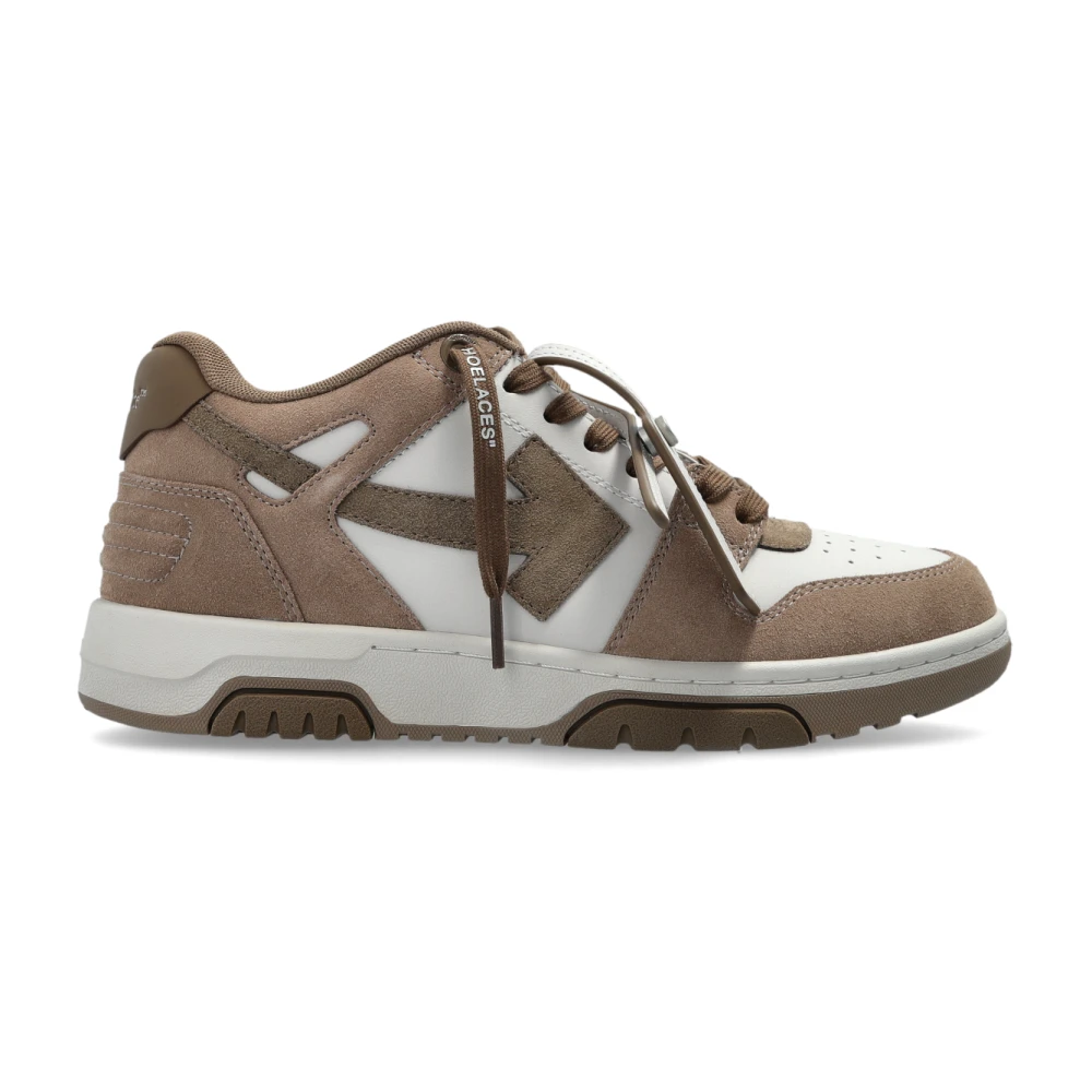 Off White Men's Brown Sneakers, 11 Uk, Out Of Office Trainers
