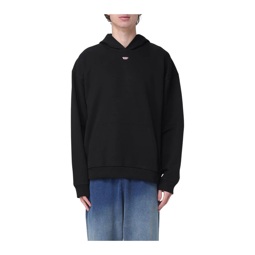 Diesel Men's Black Classic Cotton Sweatshirt - Hoodies - L - Sweatshirts & Hoodies