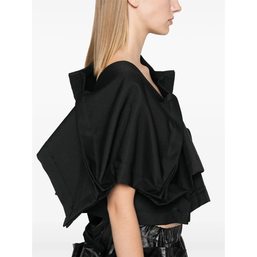 Comme des Garçons Patchwork Fitted Jacket Black Dames