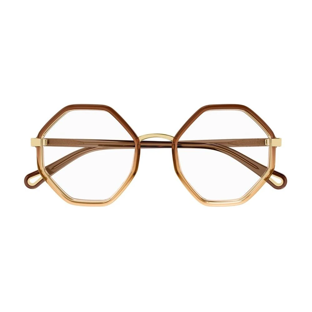 Chloé Brown Gold Sunglasses Frames Yellow Unisex