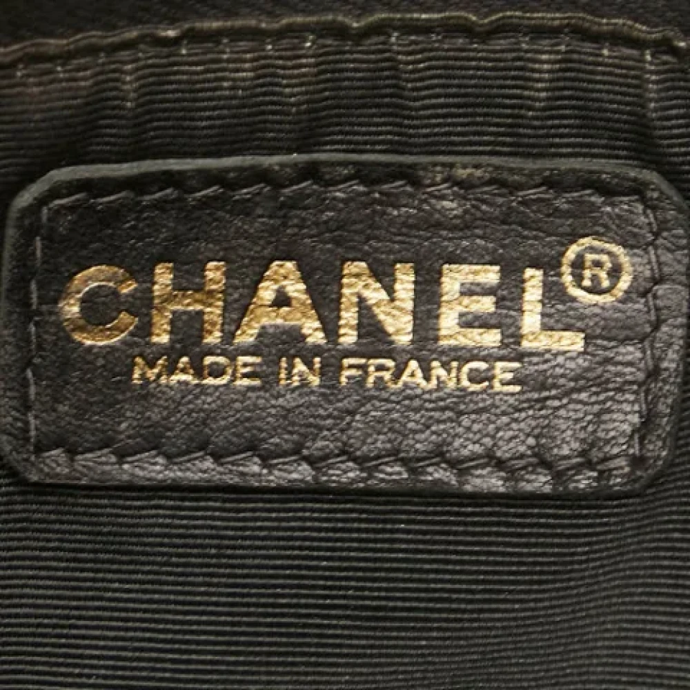 Chanel Vintage Pre-owned Leather clutches Black Dames
