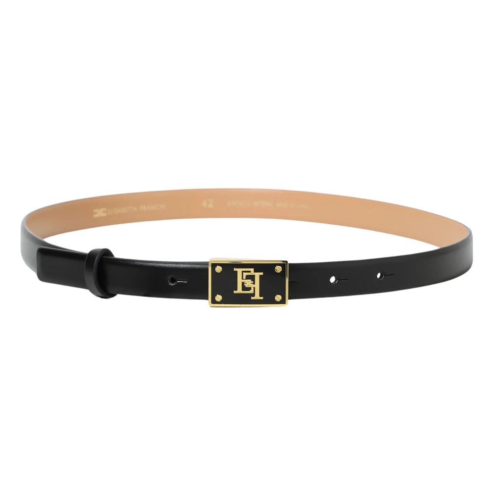 Elisabetta Franchi Modieuze Damesriem Black Dames