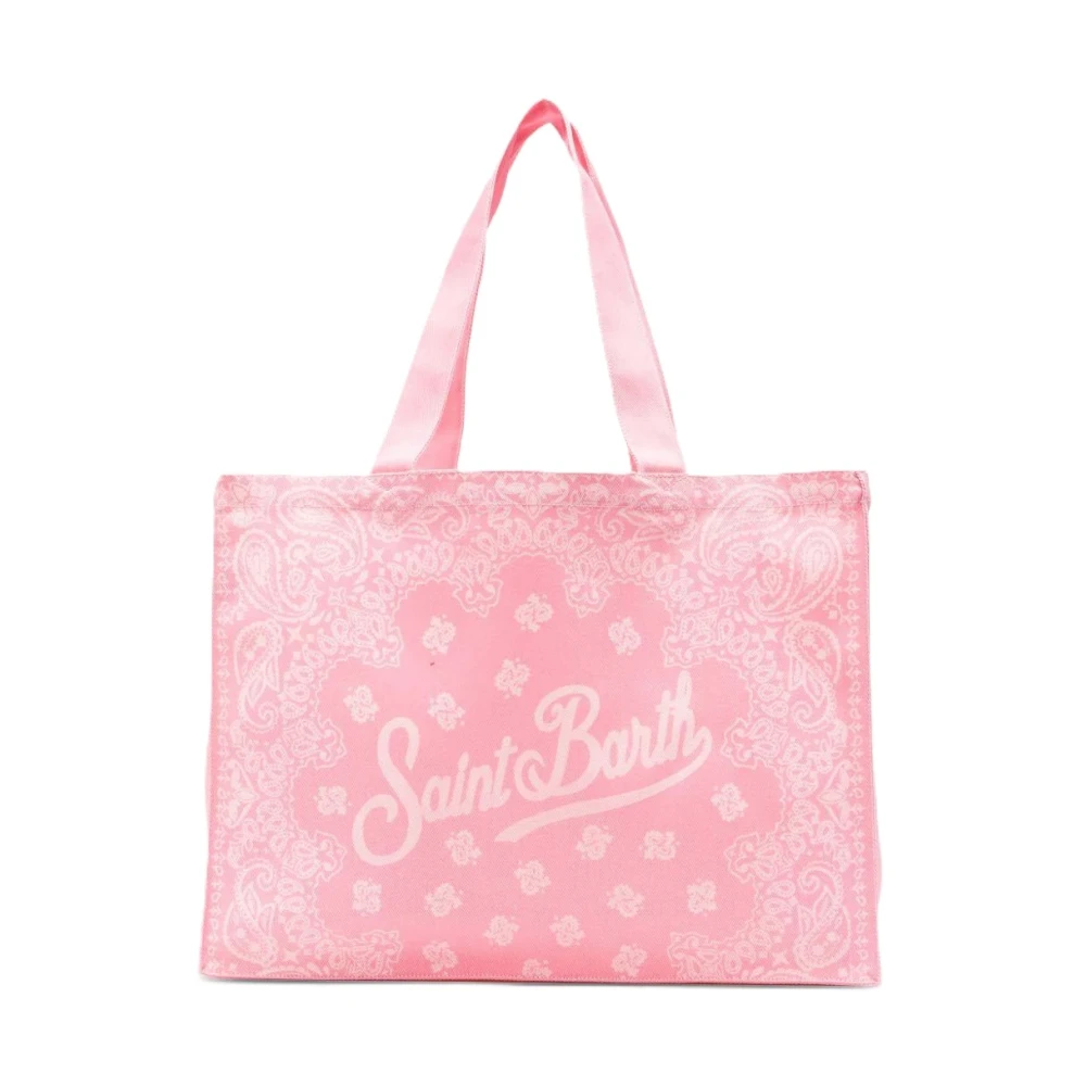 Mc2 Saint Barth Donna Rosa - Essential N Denim Bandana Shoulder Bag - Bags - One Size