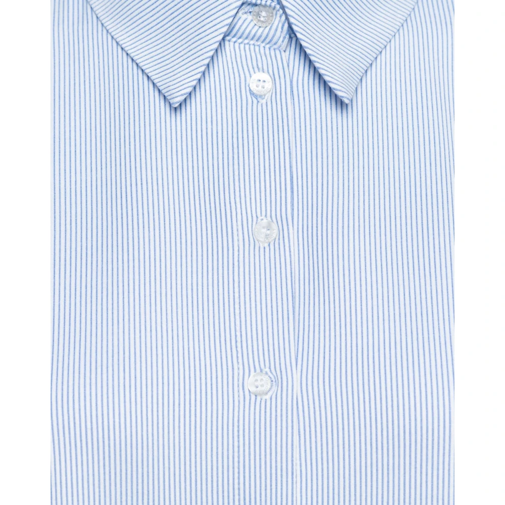 &Co Woman Lotte Streep Blouse Blue Dames