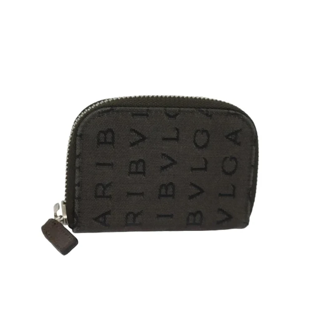 Bvlgari Vintage Pre-owned Canvas key-holders Brown Dames