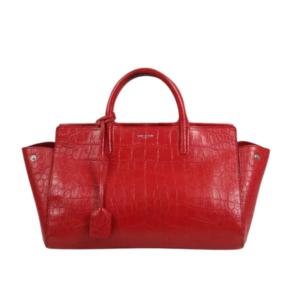 Yves Saint Laurent Vintage Pre-owned Leather totes Red Dames