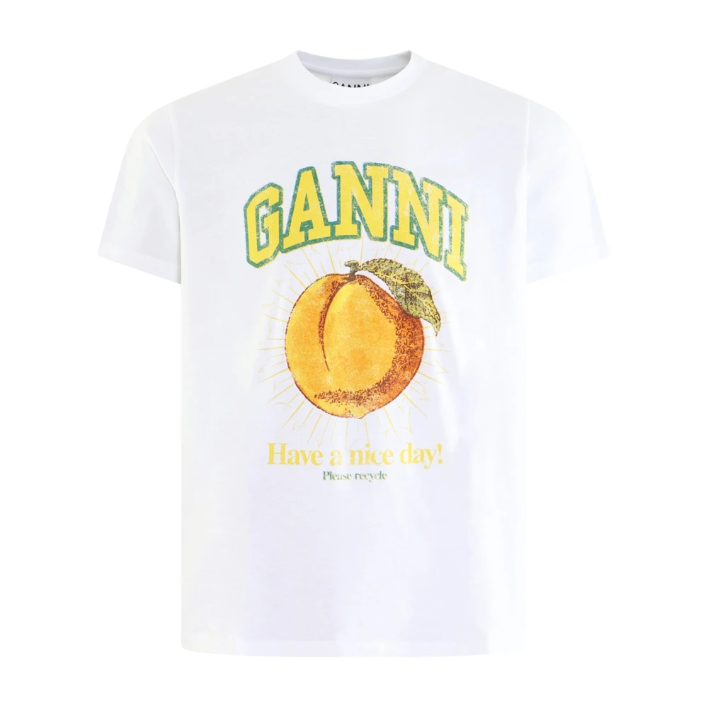 Ganni - Tops > T-Shirts - White - Ganni - Modalova