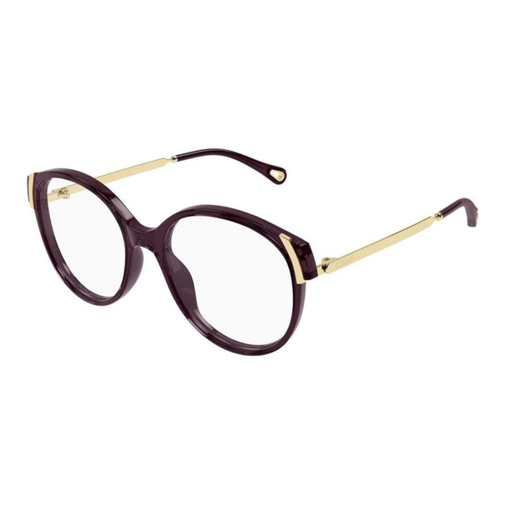 Chloé Women's Purple Glasses, 54 Mm, Round Optical Frame