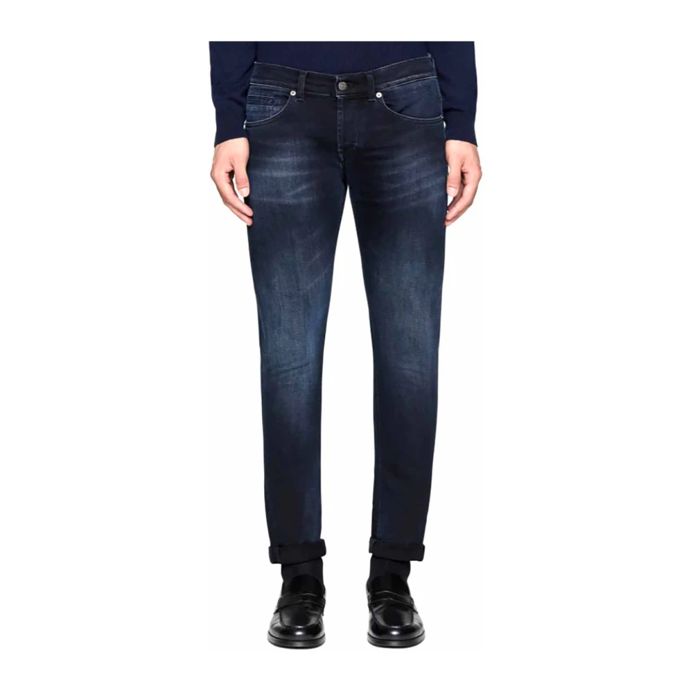 Dondup Skinny Fit Lage Taille 5-Pocket Jeans Blue Heren