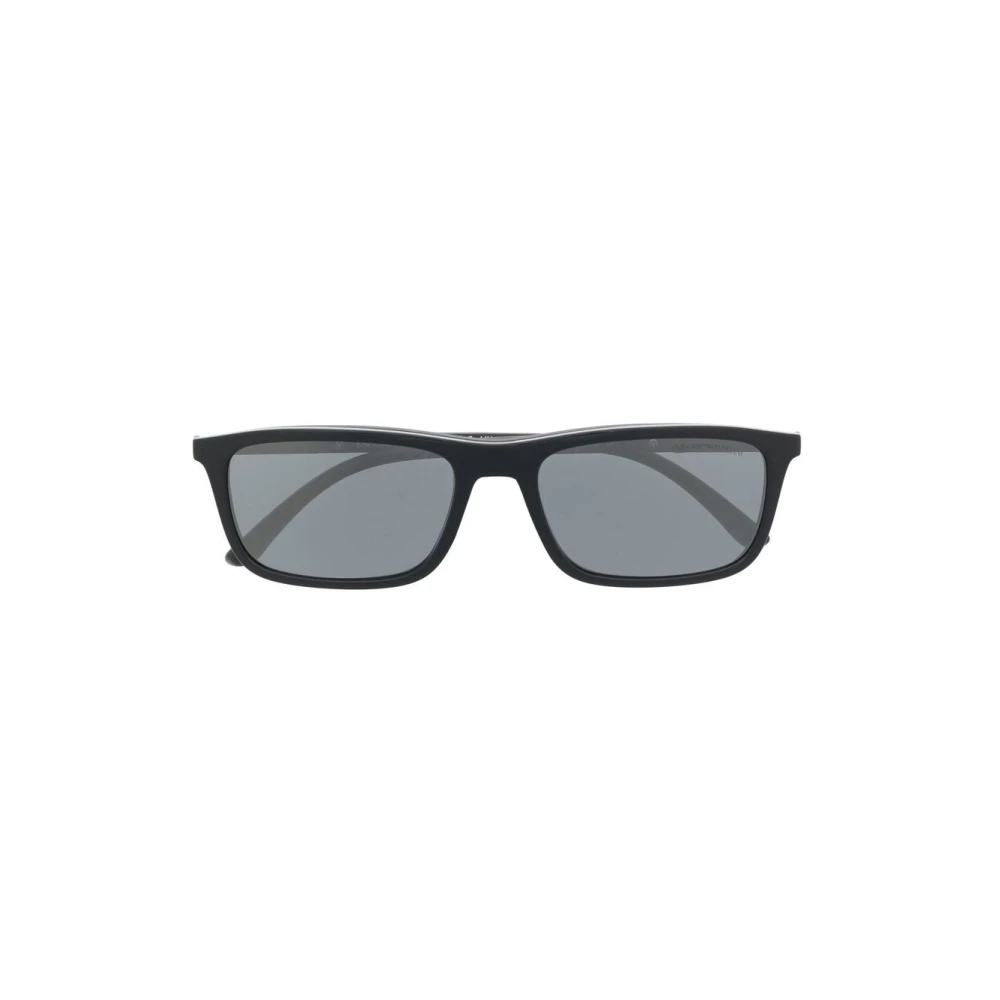 Emporio Armani Zwarte Clip Zonnebril Black Heren