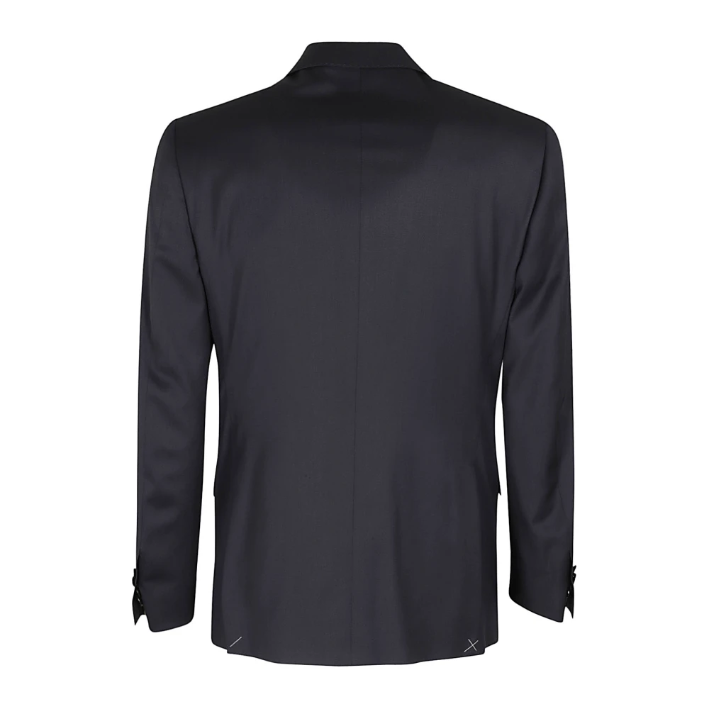 Corneliani Wollen Vest Blue Heren