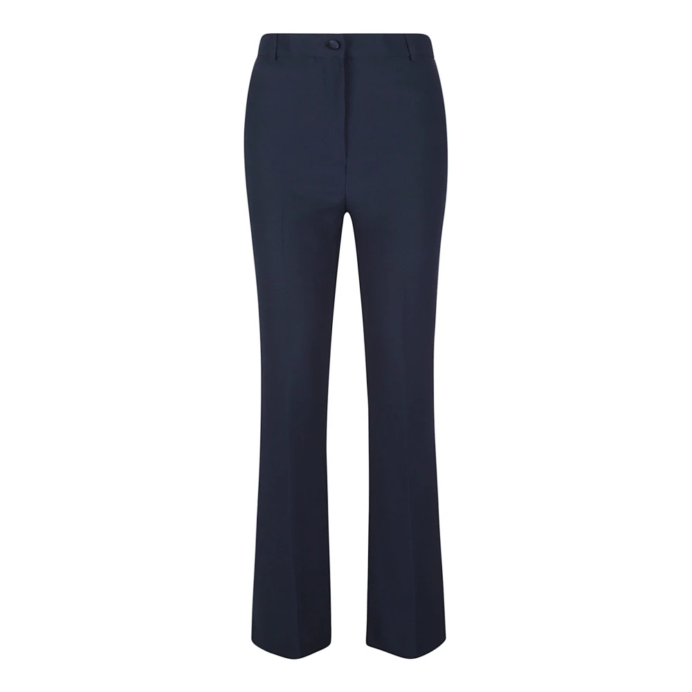 Hebe Studio Blauwe Polyesterbroek Gemaakt in Italië Blue Dames