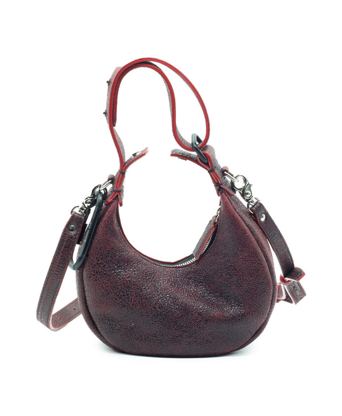 rode-craquele-effect-kleine-handtas