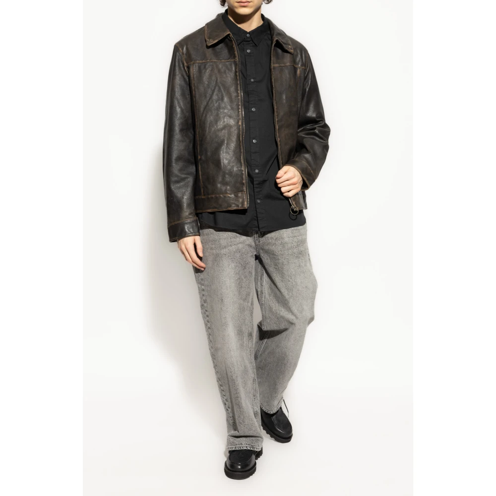 AllSaints Shirt Hawthorne Black Heren
