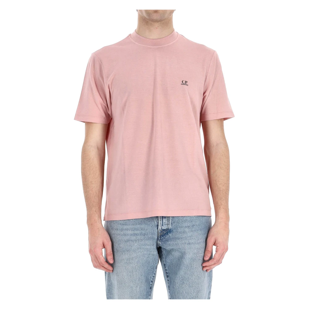 C.p. Company Men's Pink Cotton T-Shirt And Polo