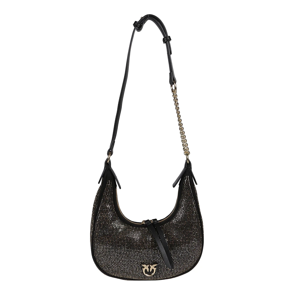 Pinko Stijlvolle Mini Hobo Tas Black Dames