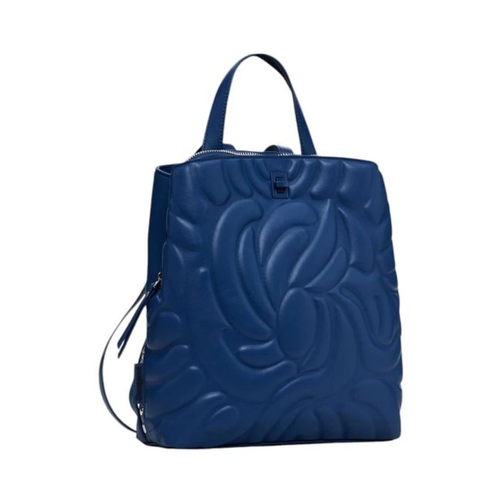 Desigual Blauwe Polyurethaan Rugzak met Strak Ontwerp Blue Dames