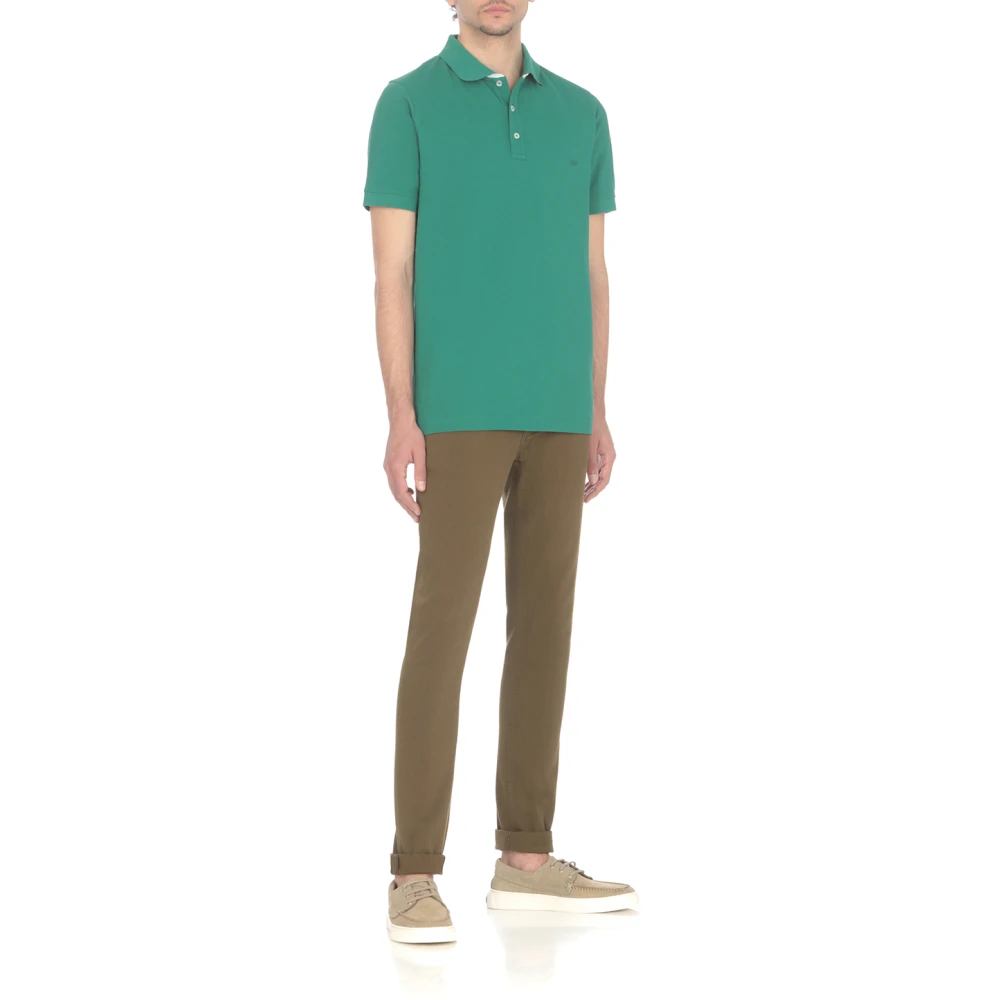 Fay Polo Shirts Green Heren