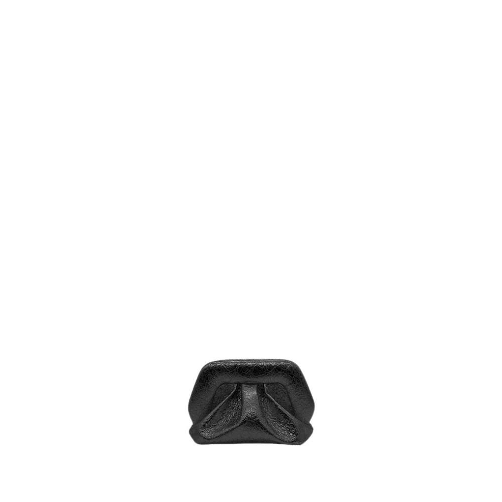 THEMOIRè Ananas Zwart Clutch Tas Eco Stof Black Dames