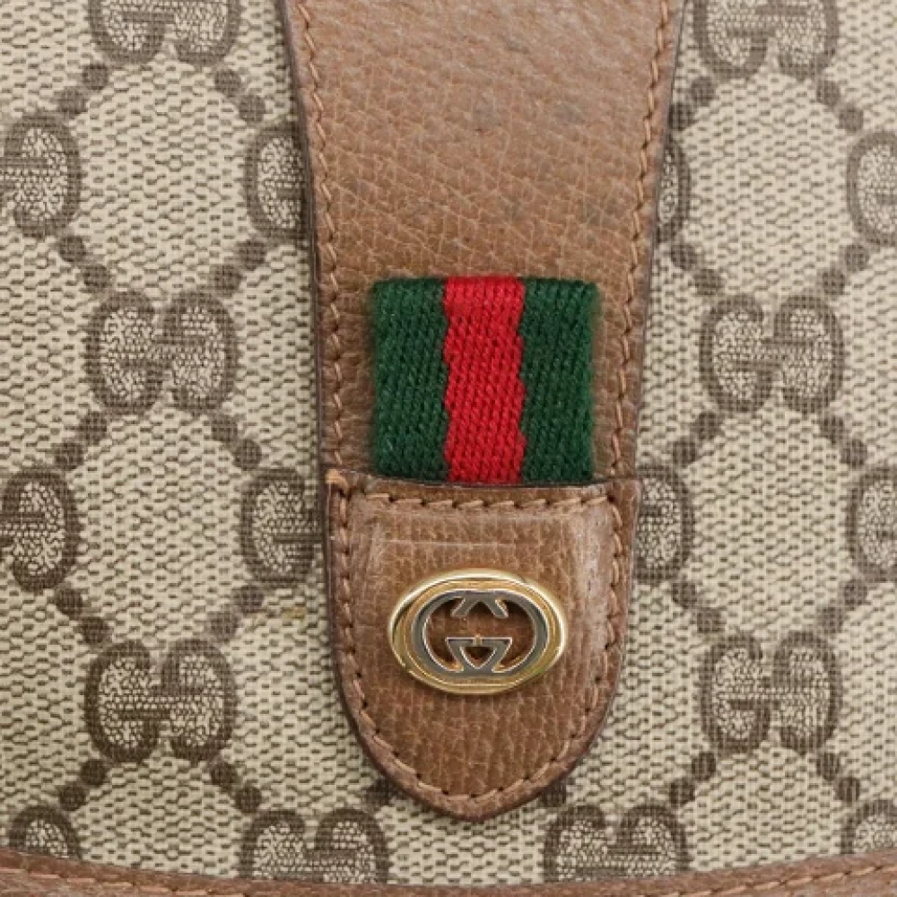 Gucci Vintage Pre-owned Canvas gucci-bags Beige Dames