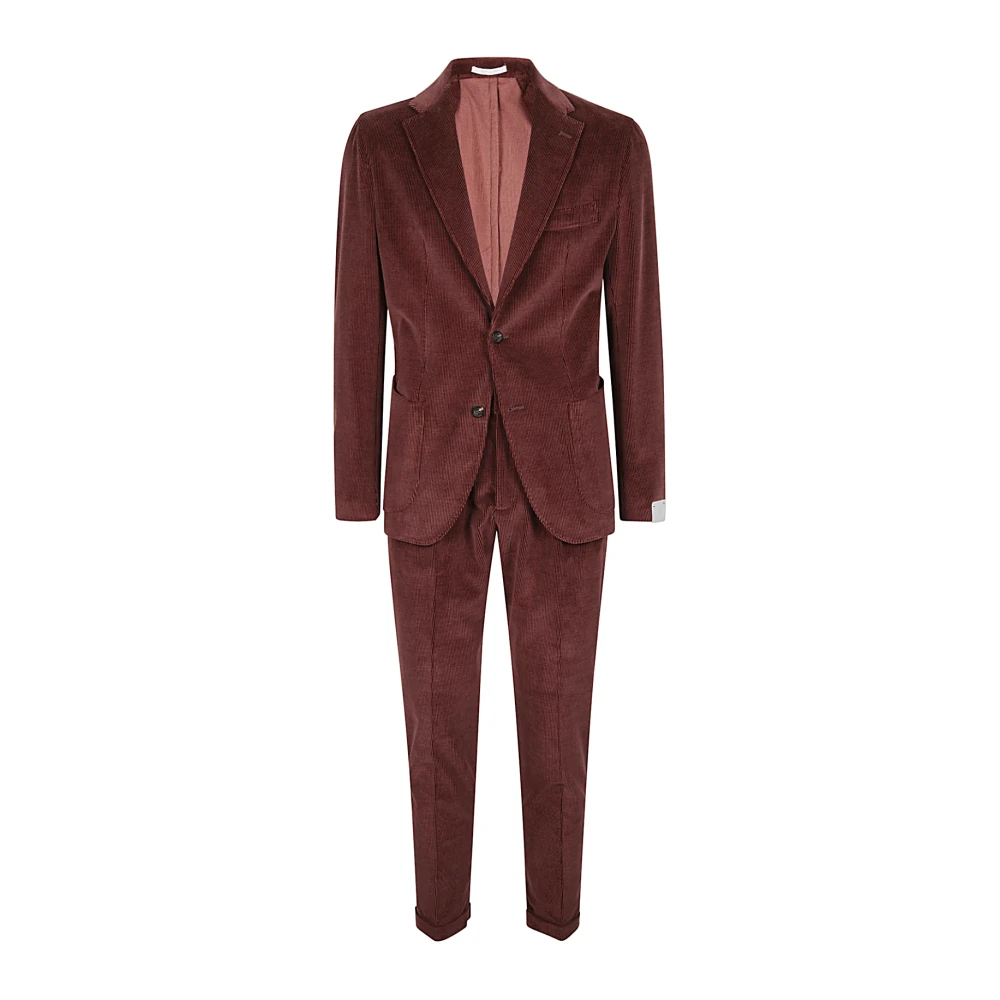 Eleventy Chic Suit for Men Red Heren