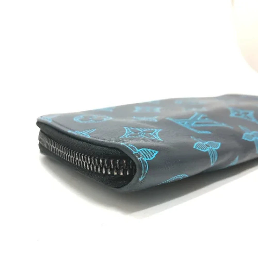 Louis Vuitton Vintage Pre-owned Leather wallets Blue Dames