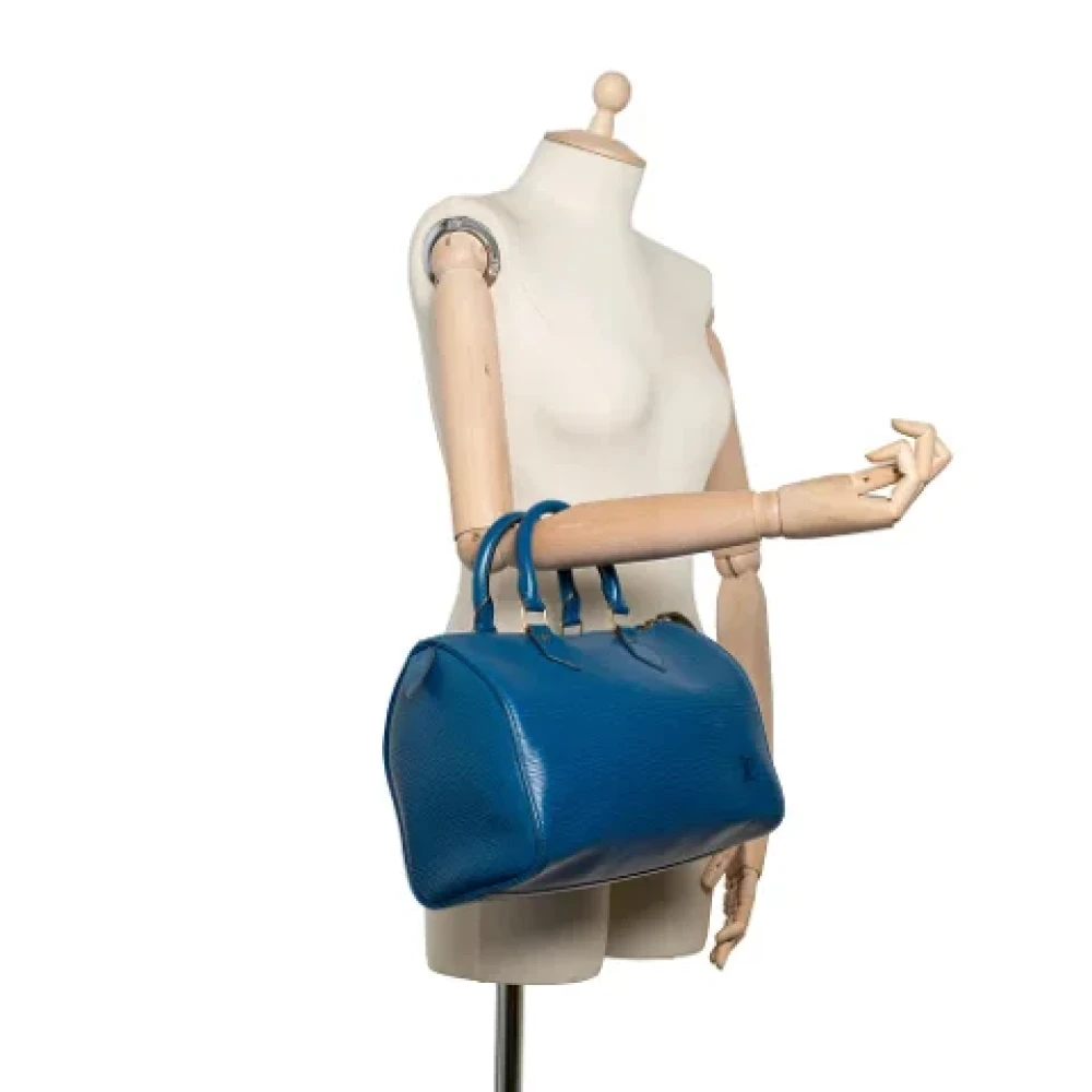 Louis Vuitton Vintage Pre-owned Leather handbags Blue Dames