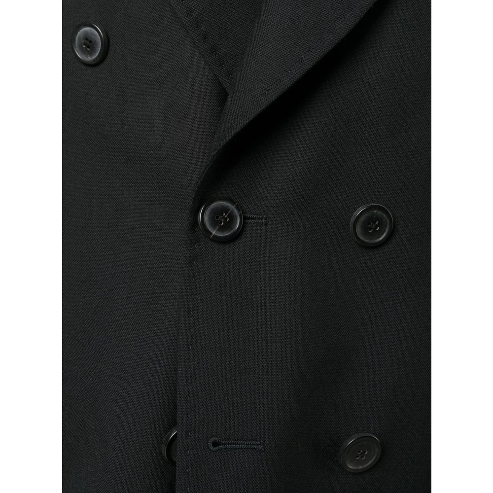 Our Legacy Dubbelbreasted wollen jas Black Heren