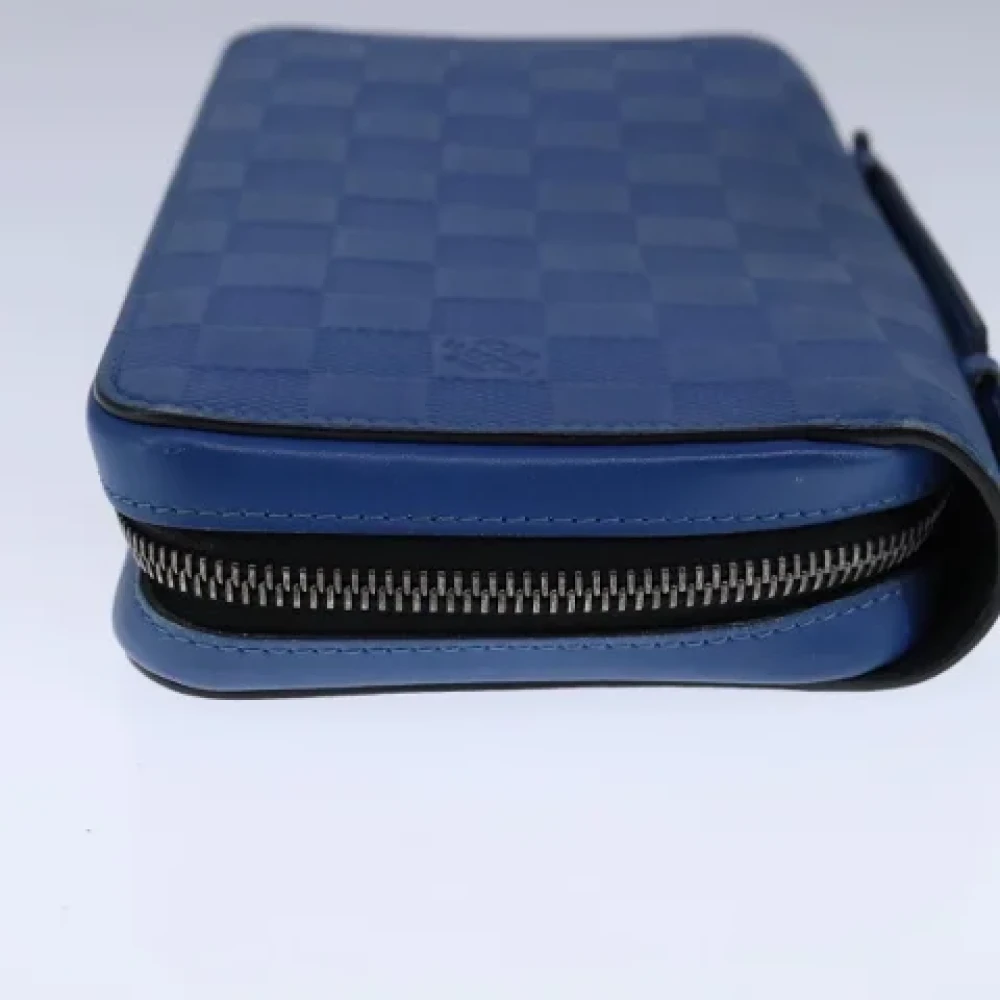 Louis Vuitton Vintage Pre-owned Leather clutches Blue Dames