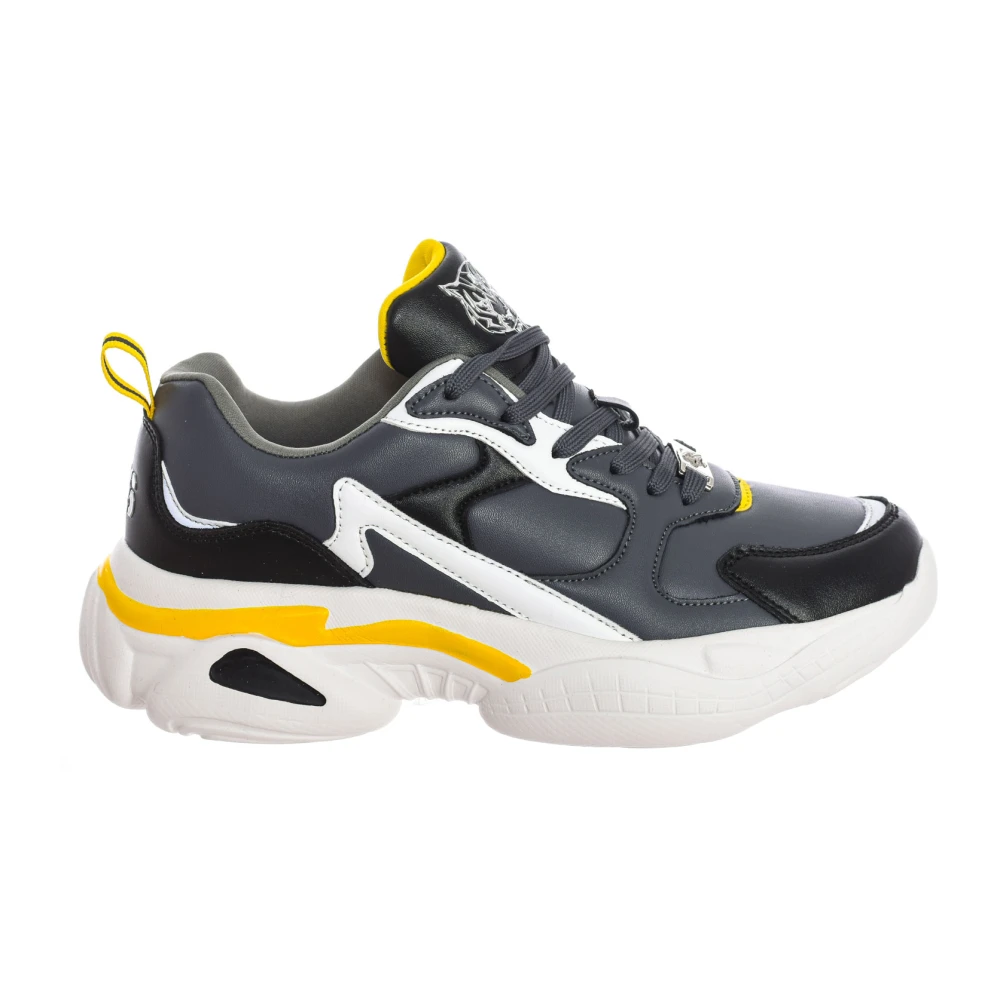 Plein Sport Men's Multicolor Trainers, 6 Uk, Sporty Mid-Top Trainers