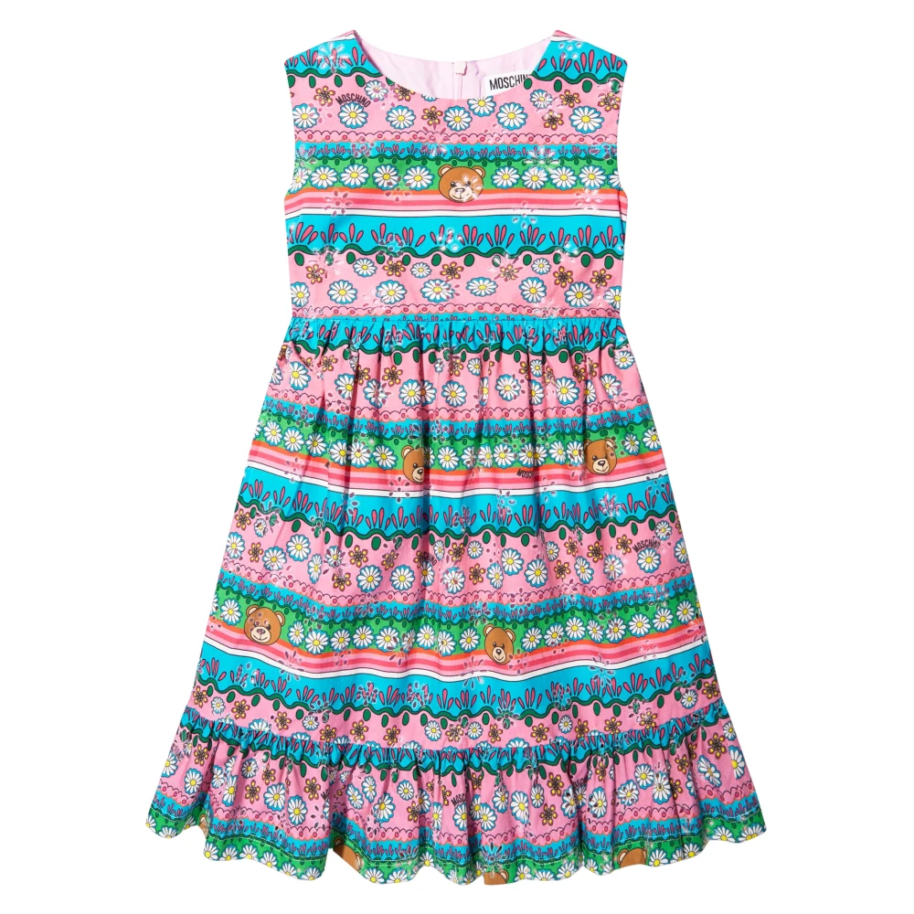 Moschino Women's Patterned Sleeveless Dress In Multicolour