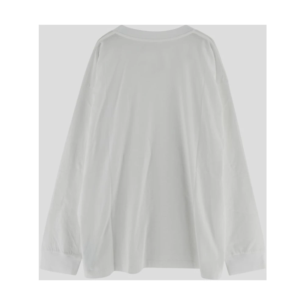 MM6 Maison Margiela Katoenen Logo T-Shirt White Heren