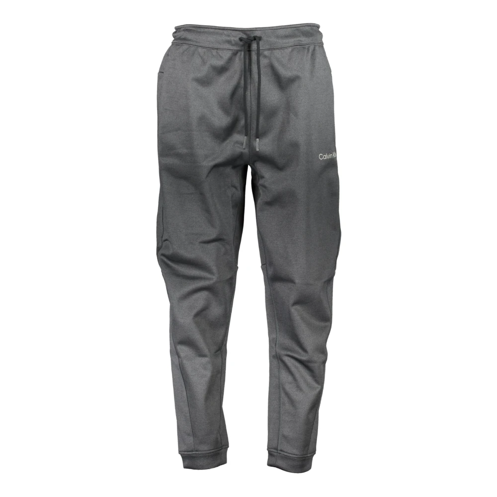 Calvin Klein Sportieve Zwarte Herenbroek met Elastische Taille Gray Heren