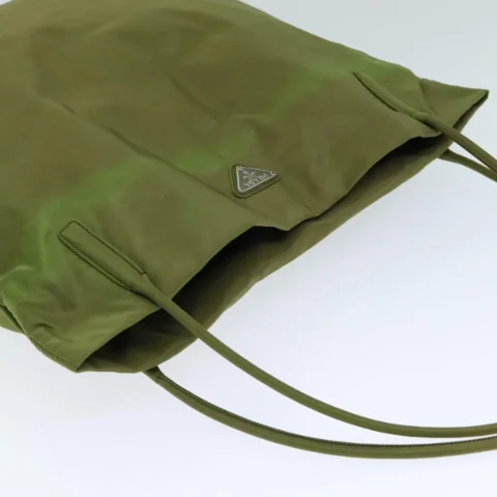 Prada Vintage Pre-owned Nylon totes Green Dames
