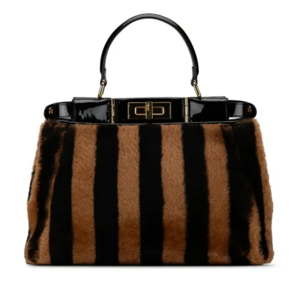 Fendi Vintage Pre-owned Fur handbags Black Dames