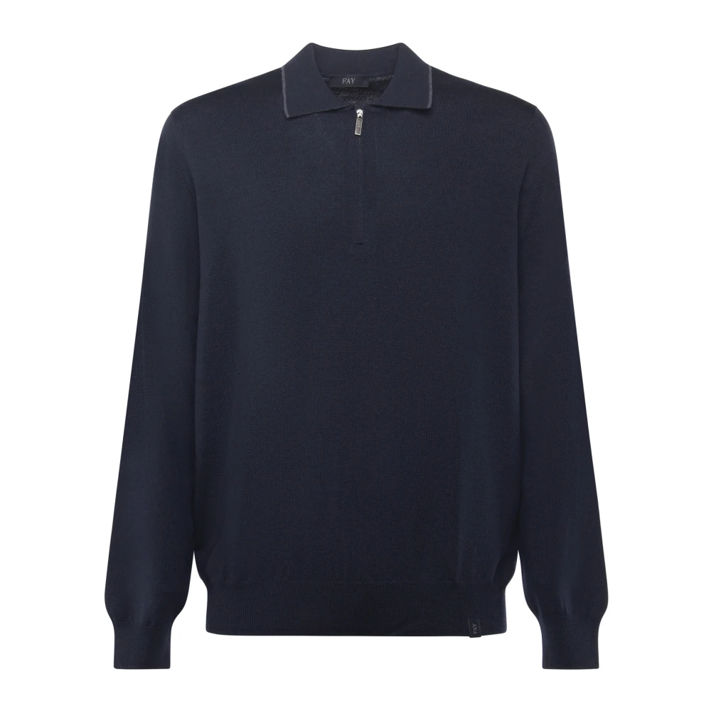 Fay - Tops > Polo Shirts - Blue - Fay - Modalova