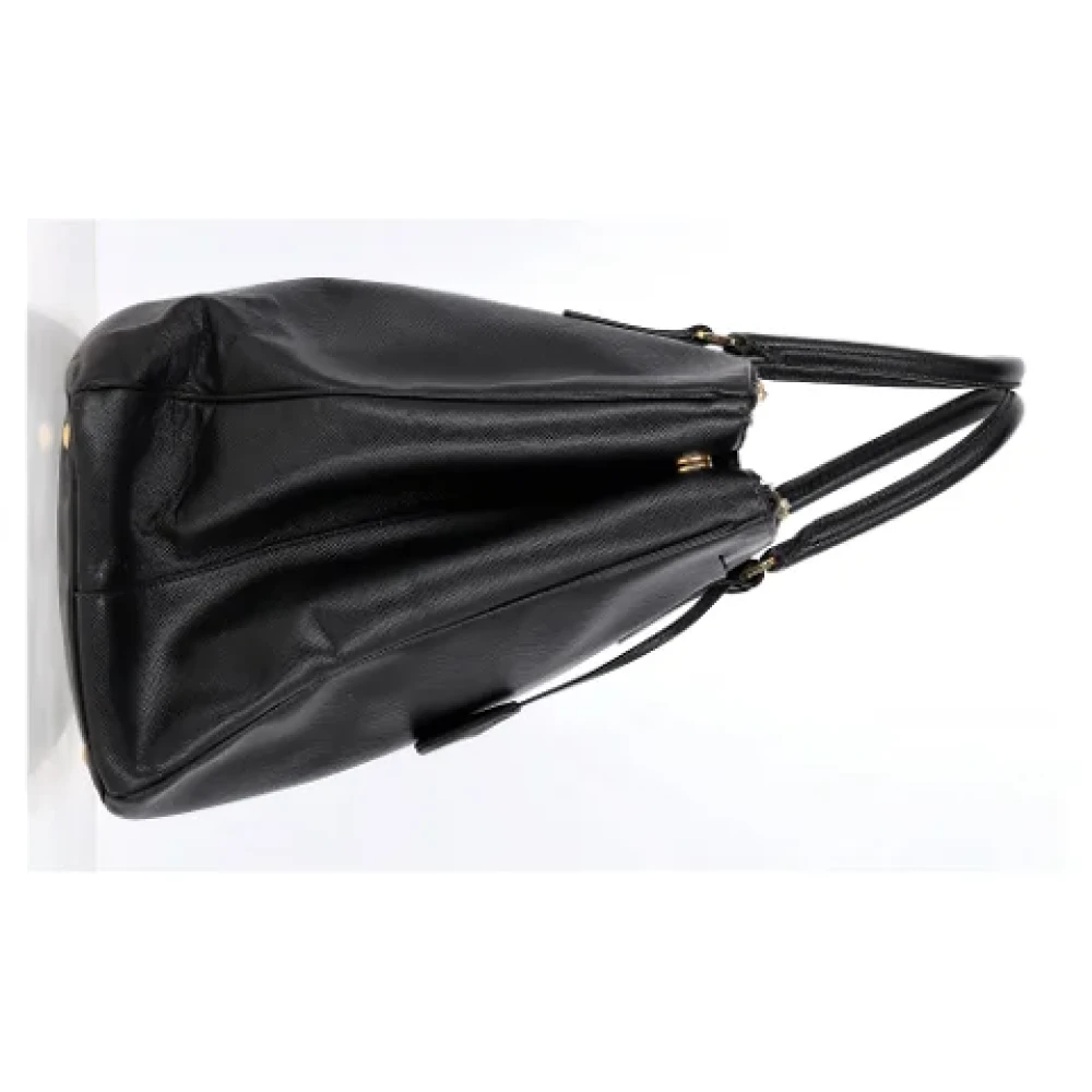 Prada Vintage Pre-owned Leather handbags Black Dames