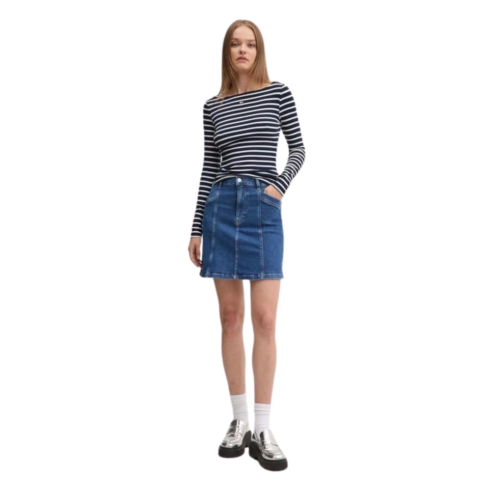 Tommy Hilfiger Denim Rok Flared Jeans Blue Dames