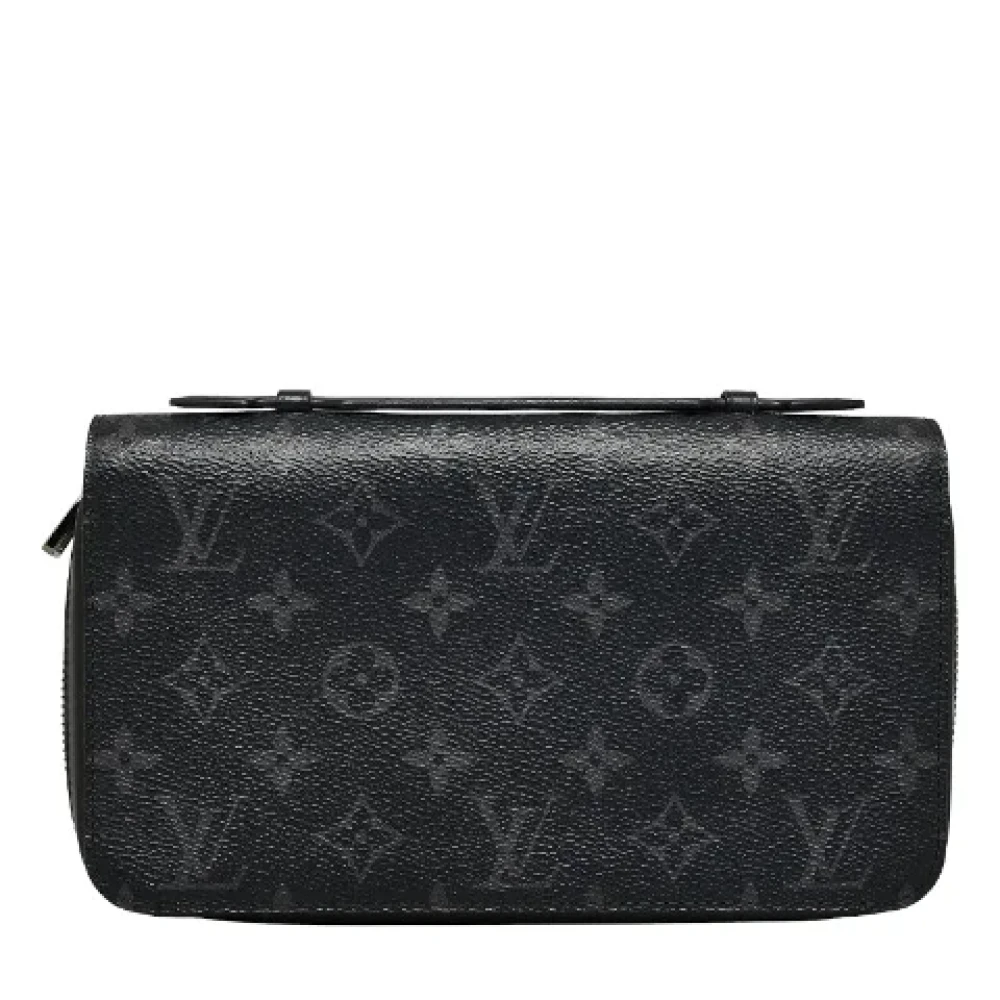 Louis Vuitton Vintage Pre-owned Canvas wallets Black Heren