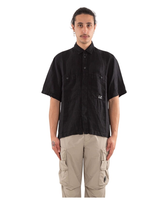 chemise-en-lin-boxy-a-manches-courtes