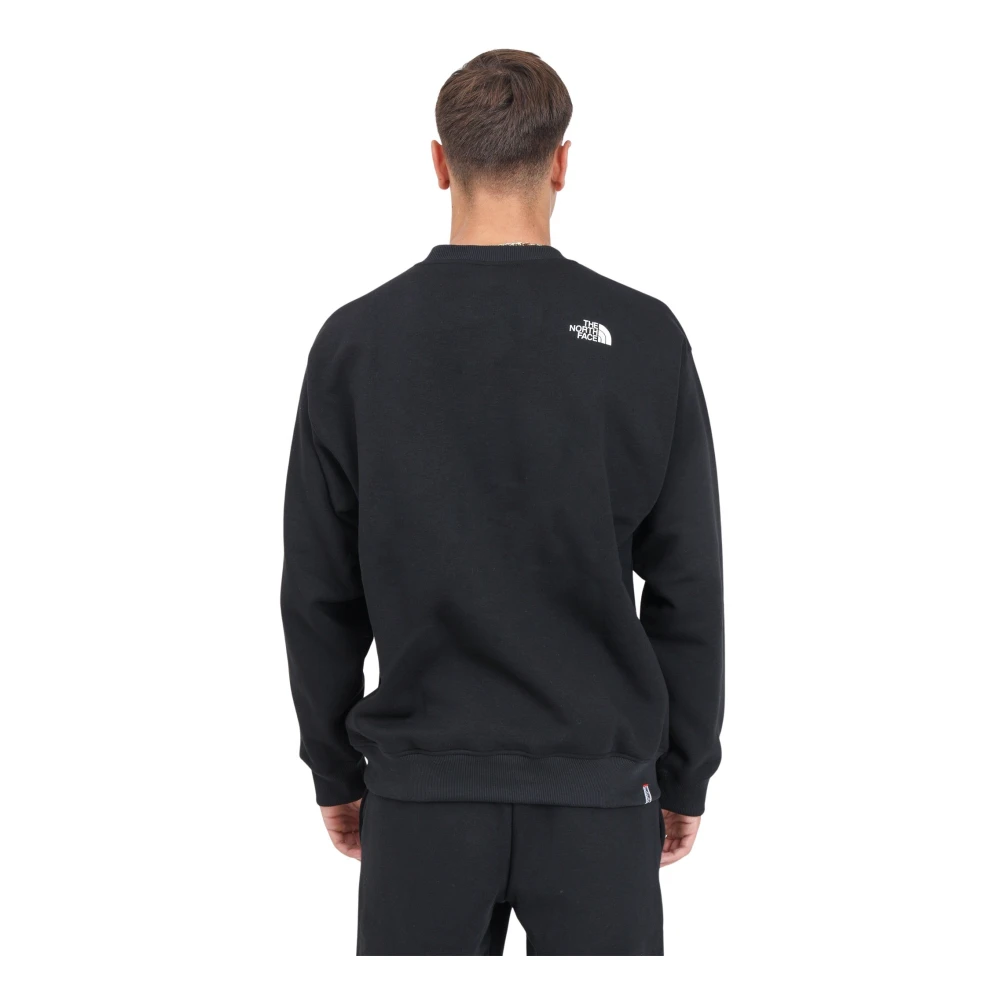 The North Face Zwarte Crewneck Sweater Axys Herfst Winter Black Heren
