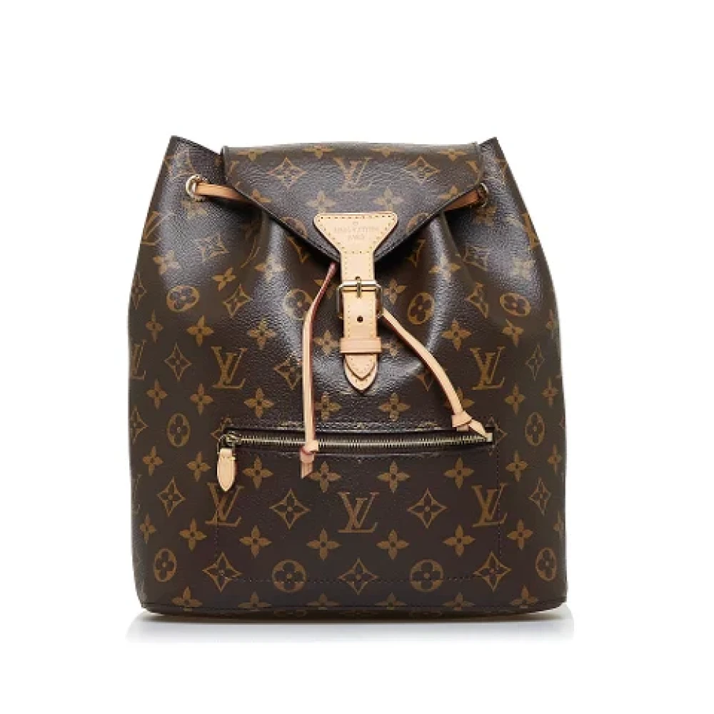 Louis Vuitton Vintage Pre-owned Canvas backpacks Brown Dames