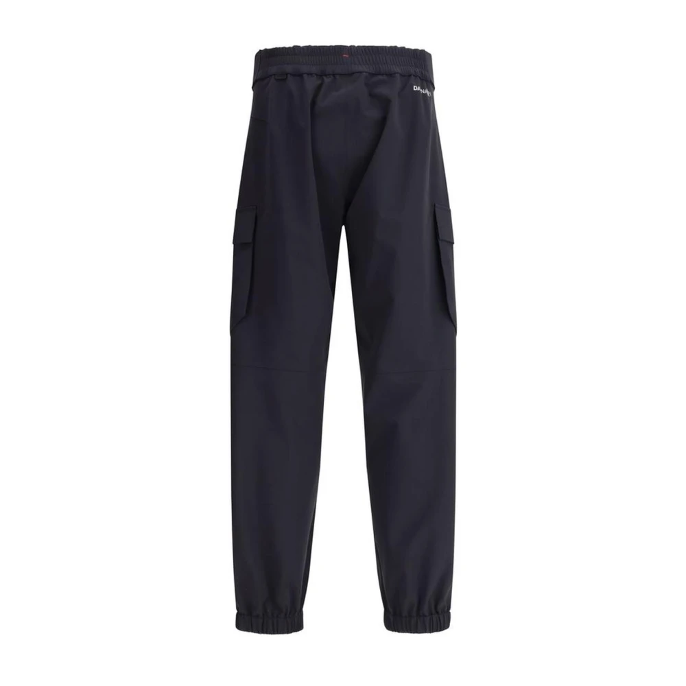 Moncler Sportieve Functionele Broek met Rits Black Heren