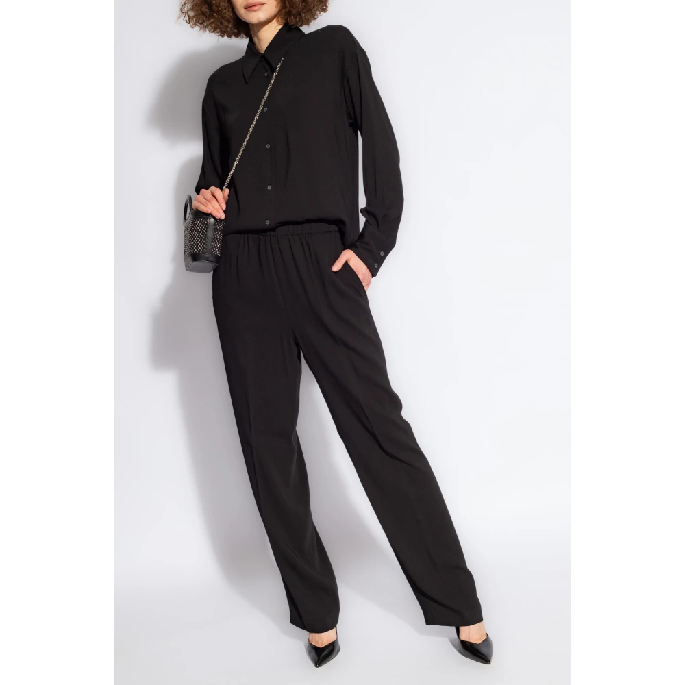 Fabiana Filippi Ruimvallende broek Black Dames