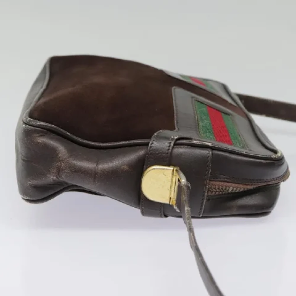 Gucci Vintage Pre-owned Suede gucci-bags Brown Dames