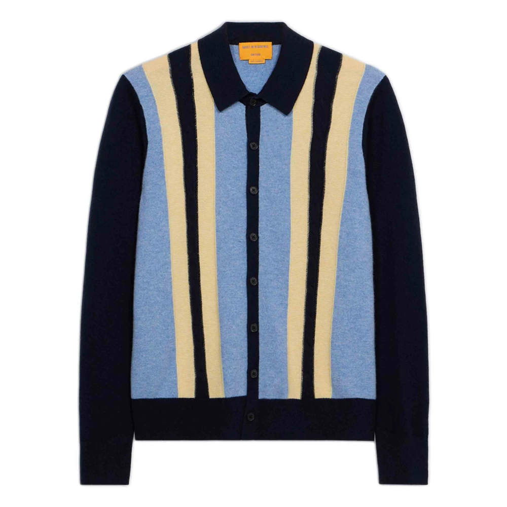 Guest In Residence Blue Polo Cashmere Jumper - Male - Cashmere Knitwear - S - Knitwear