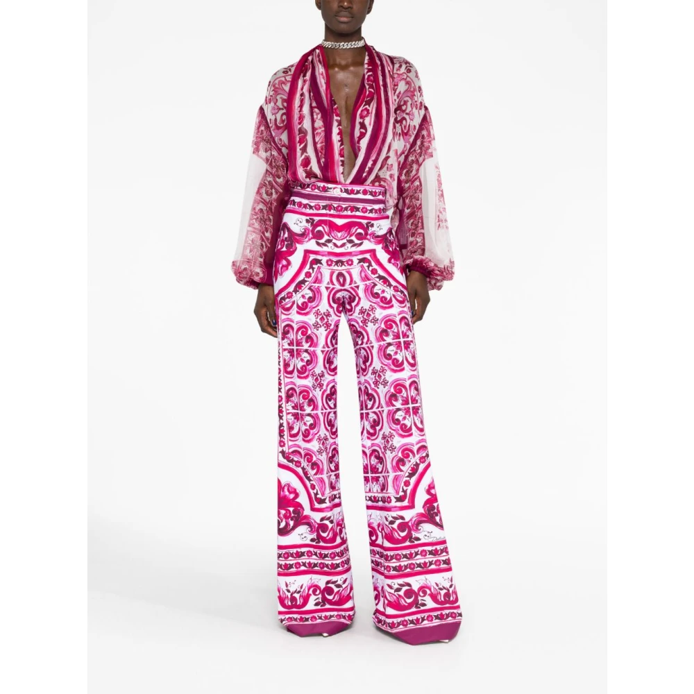 Dolce & Gabbana Stijlvolle Broek Pink Dames