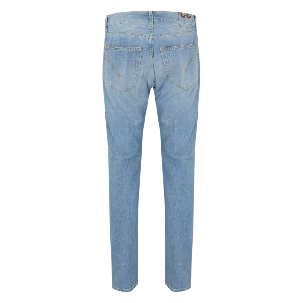Dondup Slim Fit Licht Denim Broek Blue Heren