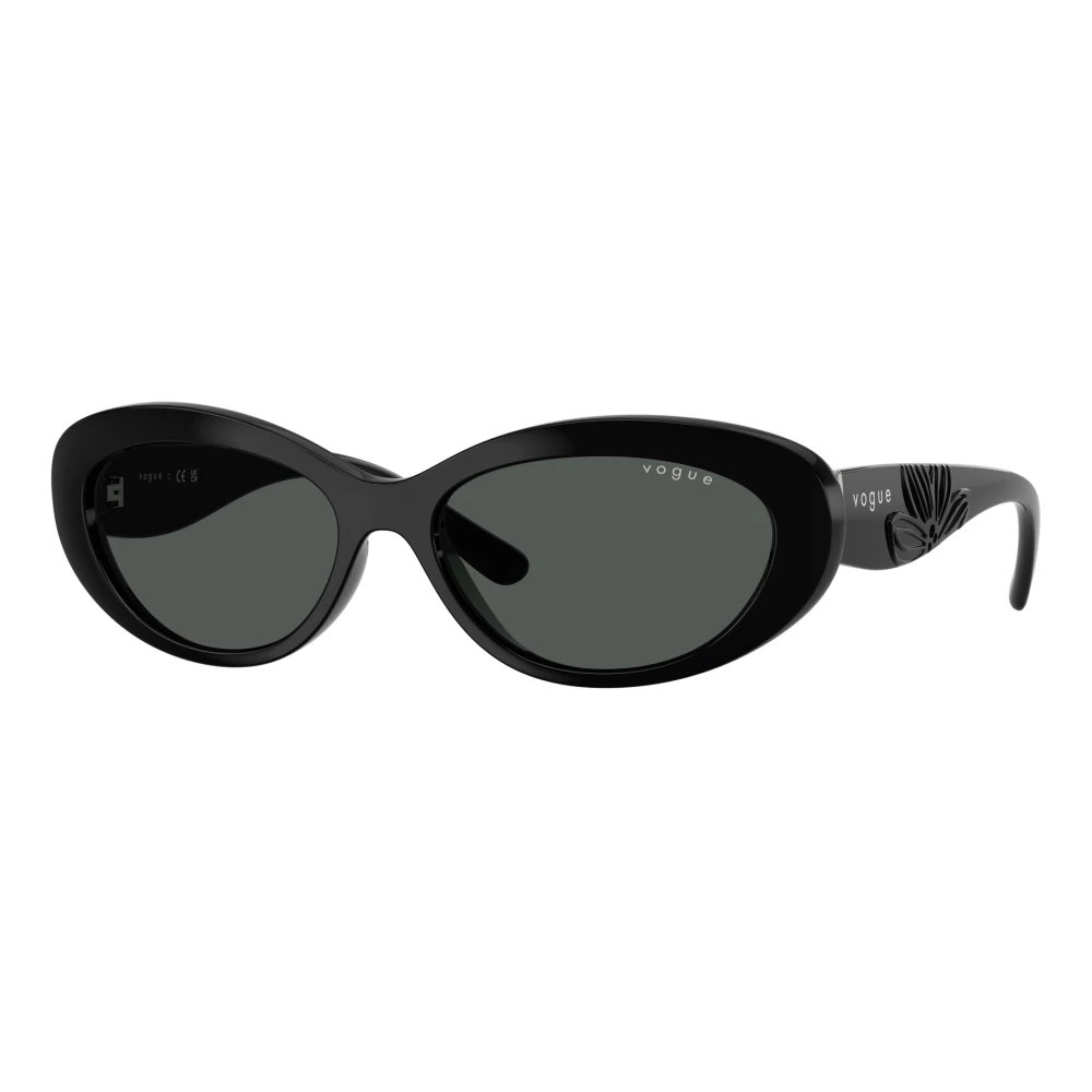 Vogue Women's Black Stylish Sunglasses In - Sunglasses - 55 Mm - Accessories