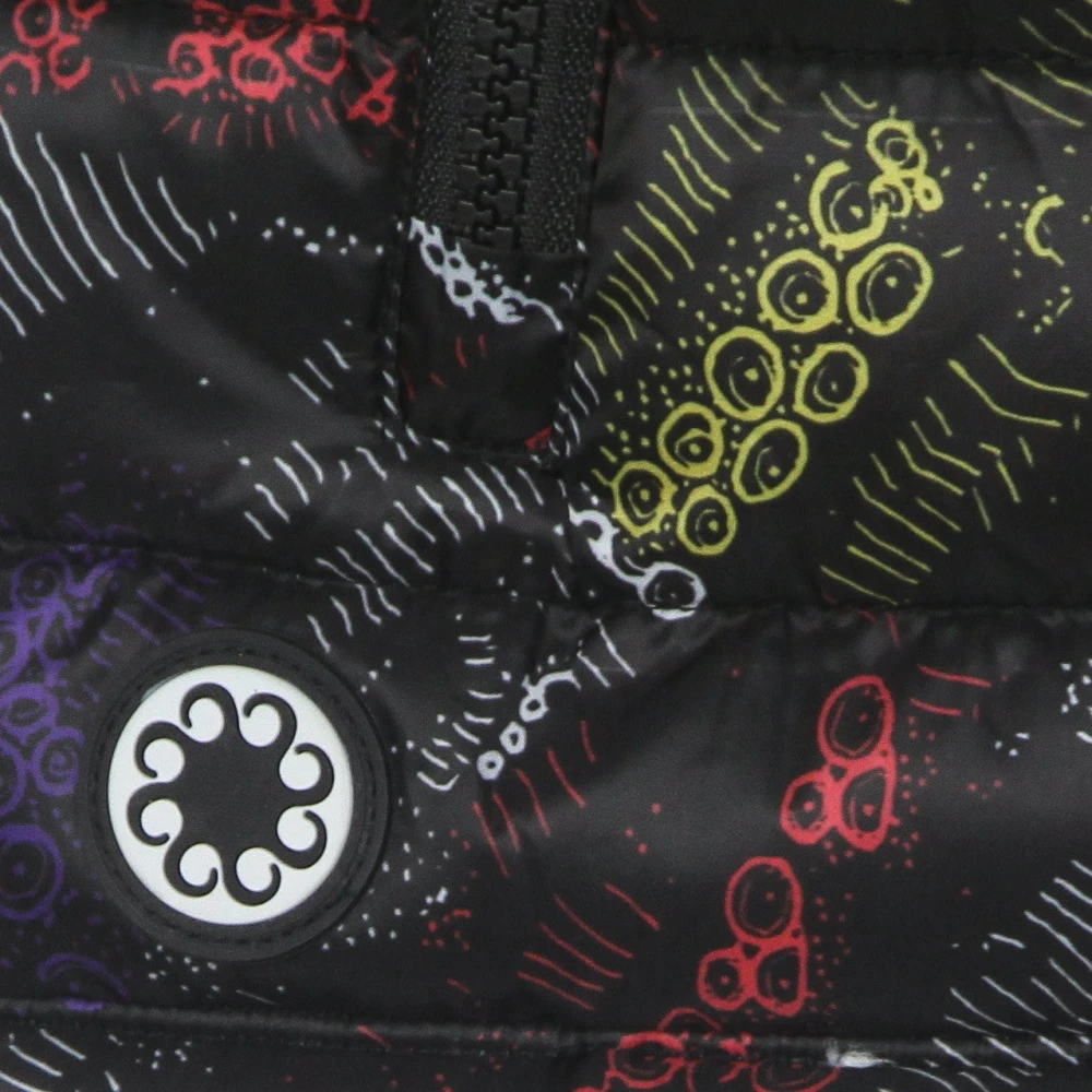 Octopus Zwarte Mouwloze Donsvest Jas Multicolor Heren